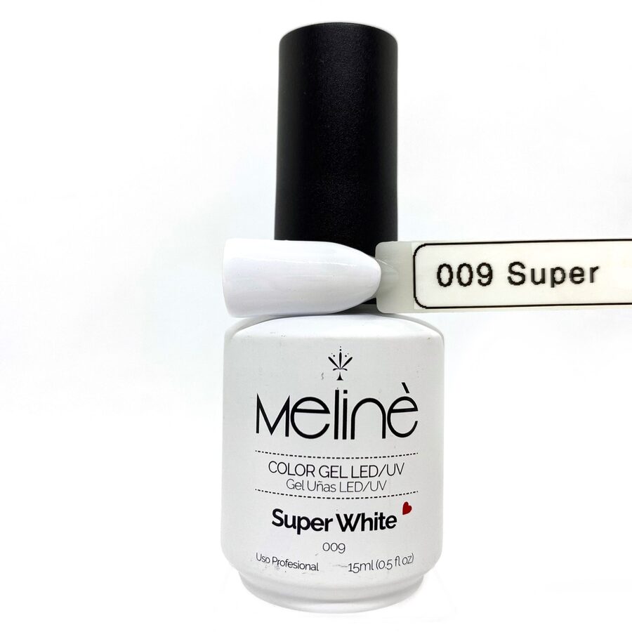 Esmalte Super White Meline, semipermanente.