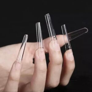 Tips  Coffin  XL Clear, 500 unidades.
