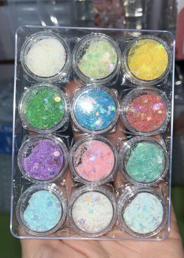Kit de 12 glitter azucarados
