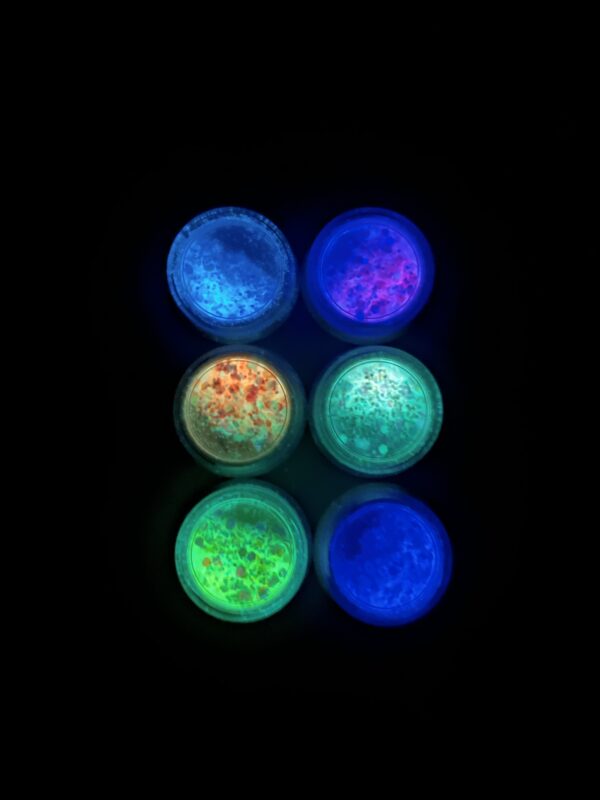 Kit de seis glitters GLOW. - Imagen 2