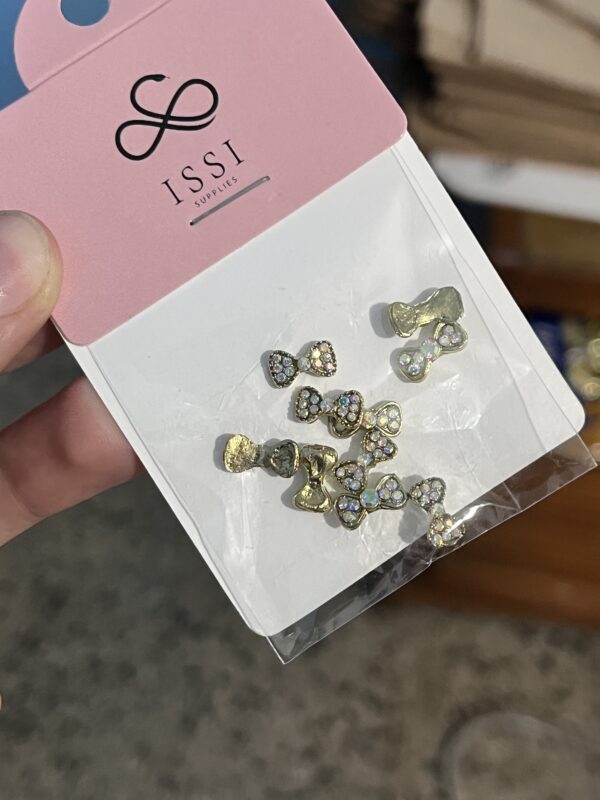 Moñas 3D con strass, pack de 10 unidades. - Imagen 2