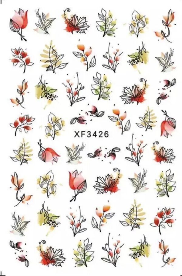 Sticker Hojas otoñales