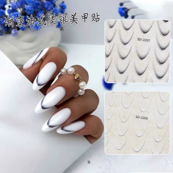 Adhesivos para Francesita, Blancos - Imagen 2