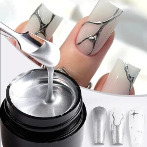 Gel Painting Chrome Plateado Bella Rosa