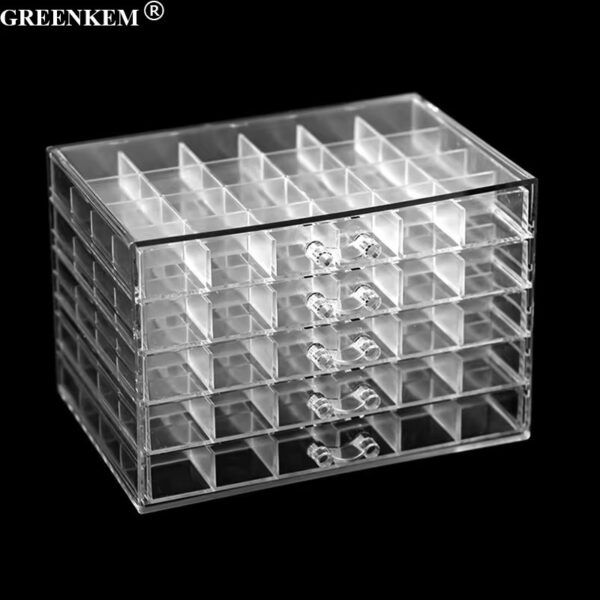 Caja Acrílica Organizadora 120 Reparticiones. - Imagen 4