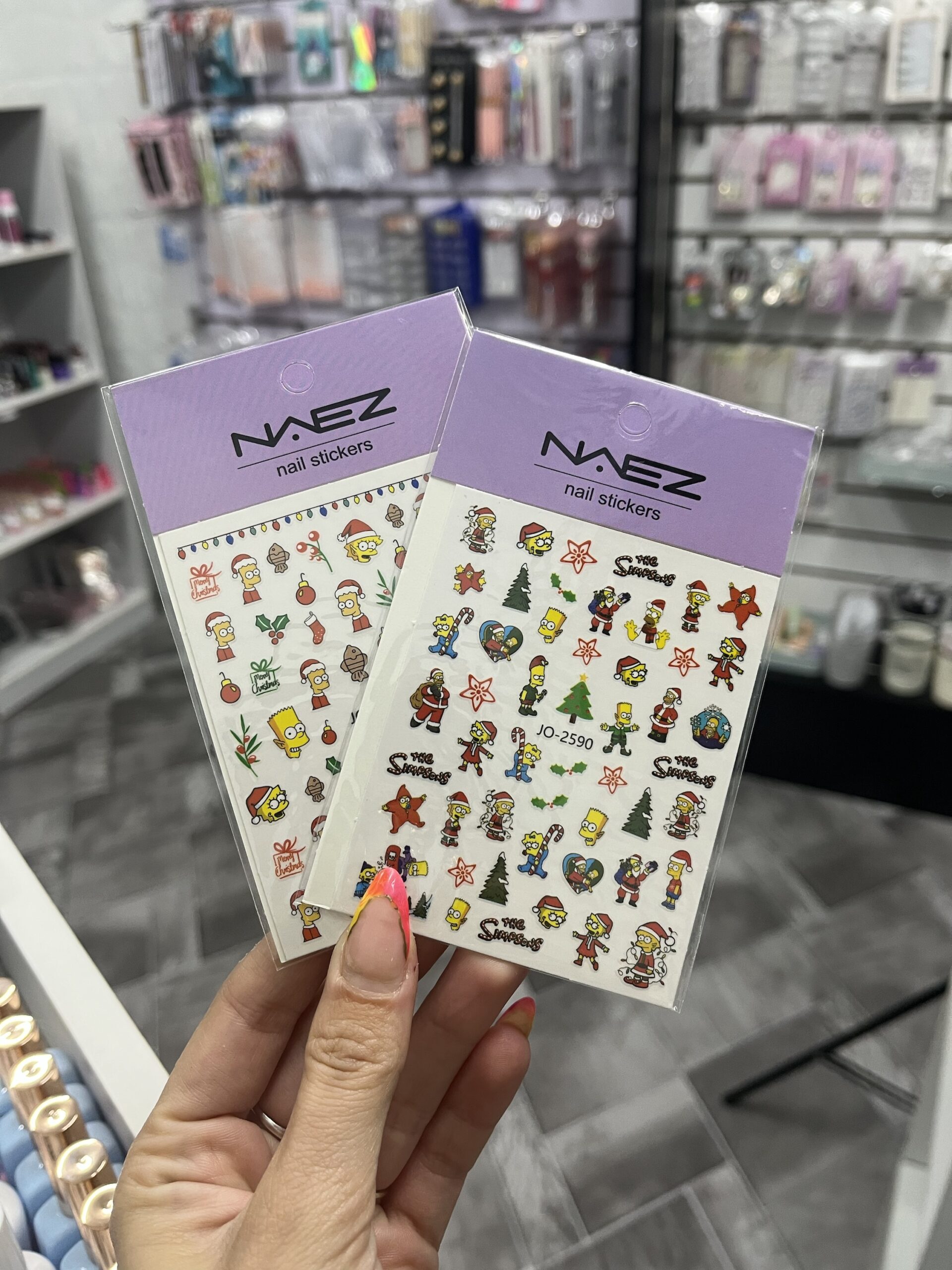 Adhesivos Simpson Navideño