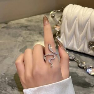 Anillo Para Falange Víbora, Plateado