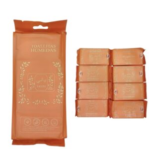 Mini Toallitas Desmaquillantes, Inlcuye 8 Paquetitos Dentro.