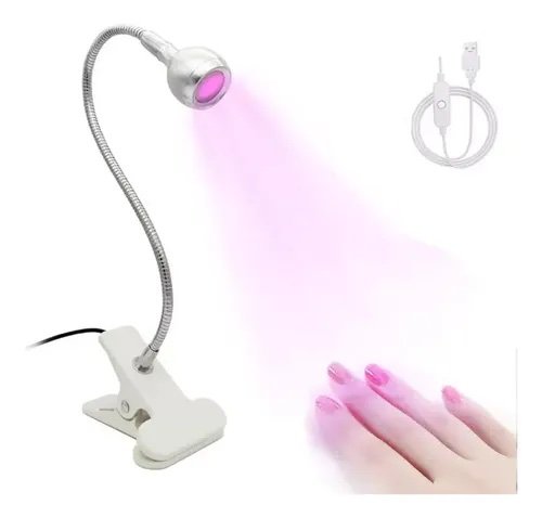 Lámpara Soft Gel 5w Plateada