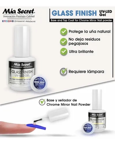 Glass Finish 15 mL Mía Secret - Imagen 2