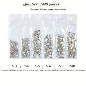 Piedras Strass Varios Tamaños Cristal